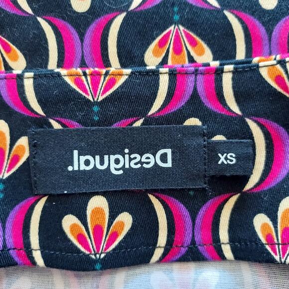 Desigual Magenta Patterned Mini Skirt Size XS - Picture 6 of 6